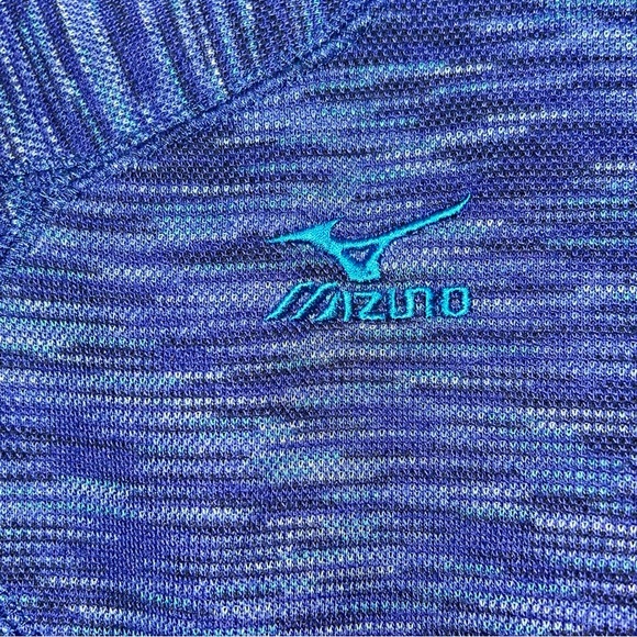 Mizuno Drylite Performance Flex Top 1/4 Zip Pullover Marbled Blue Womens Size L - Picture 3 of 11